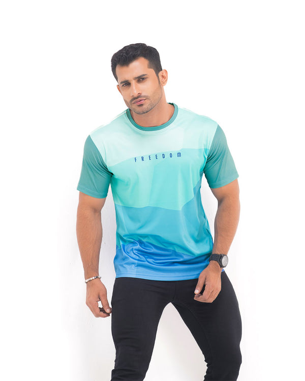 Mens Active Wear T-shirt - FREEDOM