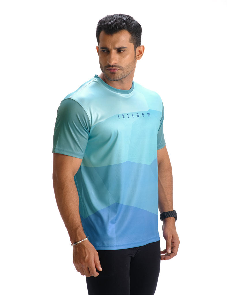 Mens Active Wear T-shirt - FREEDOM