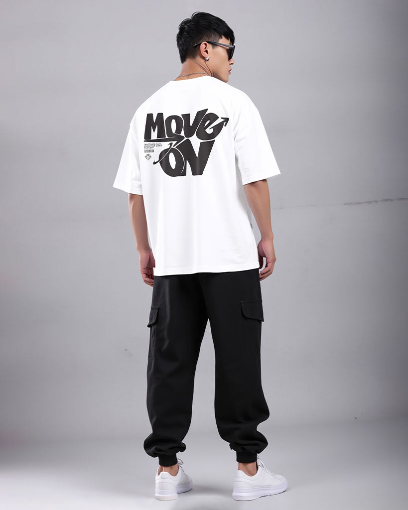 Move on - Mens Premium Drop Shoulder T-Shirt