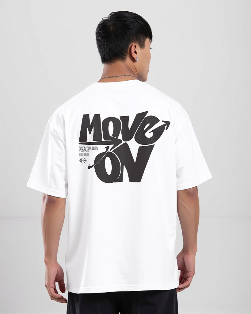 Move on - Mens Premium Drop Shoulder T-Shirt