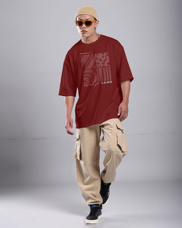 Respect - Mens Premium Drop Shoulder T-Shirt