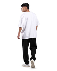 Mens Premium Drop Shoulder T-Shirt-White