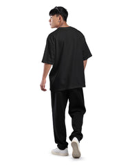 Mens Premium Drop Shoulder T-Shirt-Black