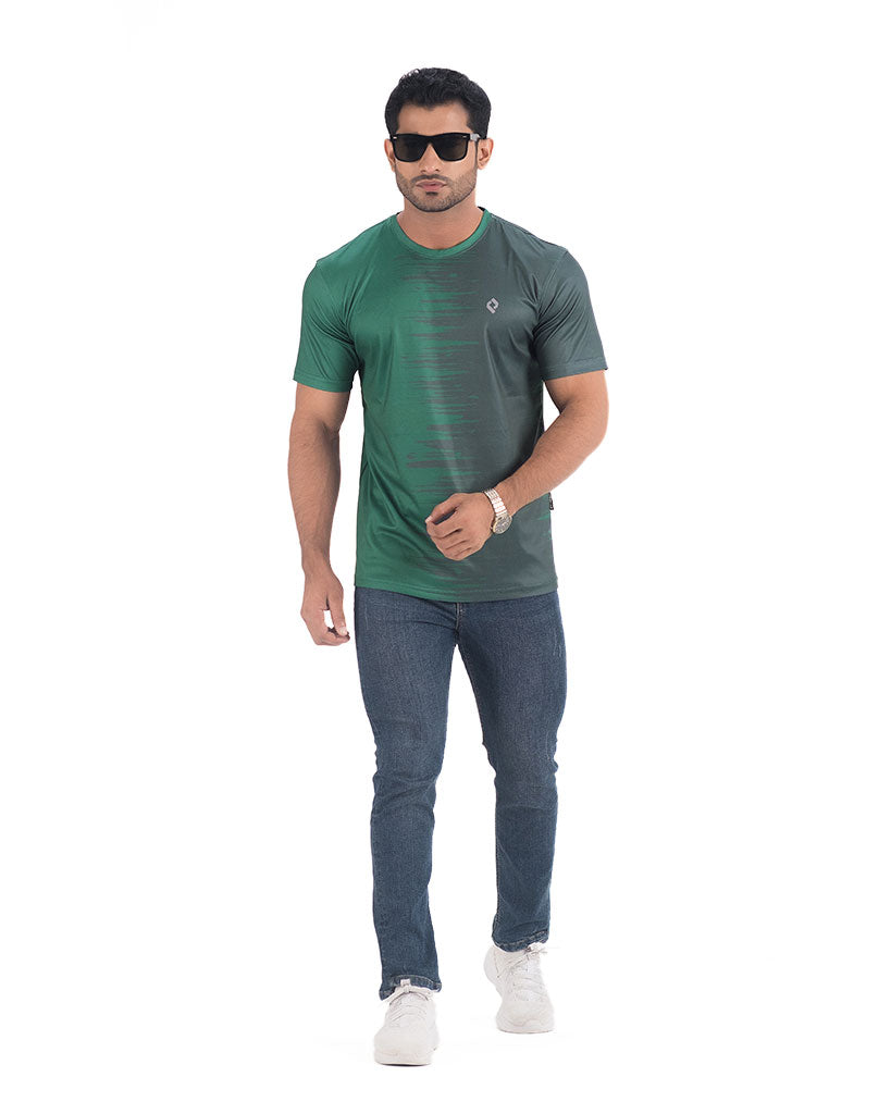 Mens Active Wear T-shirt - Zigzag