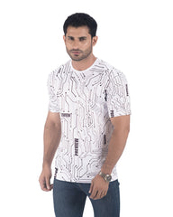 Mens Active Wear T-shirt - Tech Space