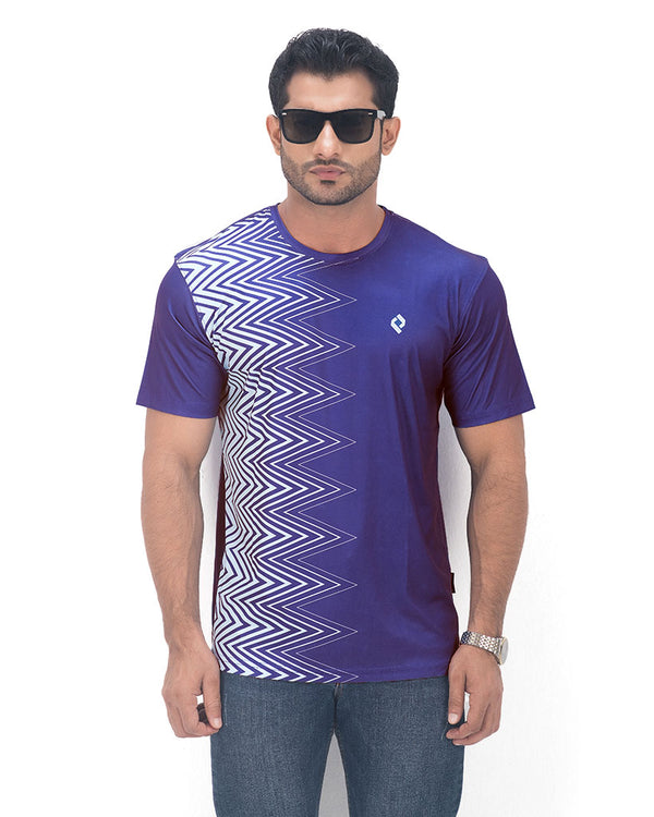 Mens Active Wear T-shirt - Wave
