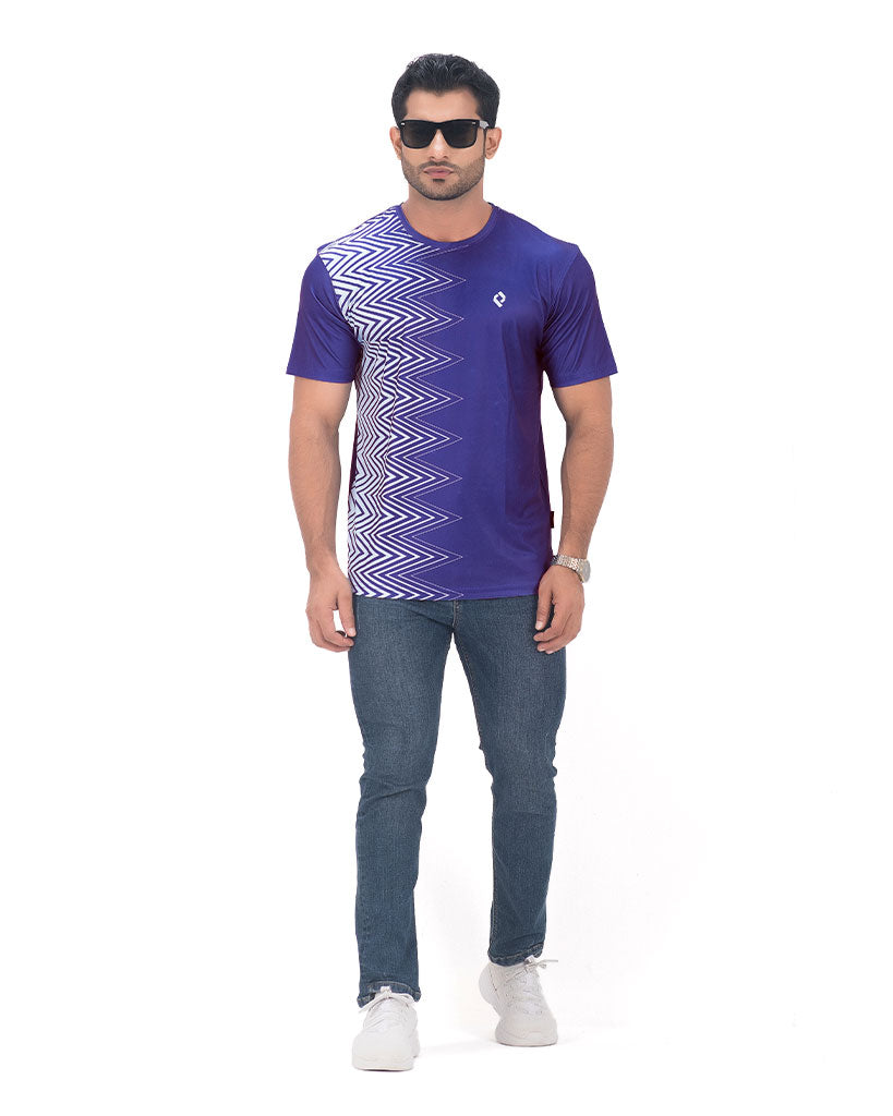Mens Active Wear T-shirt - Wave