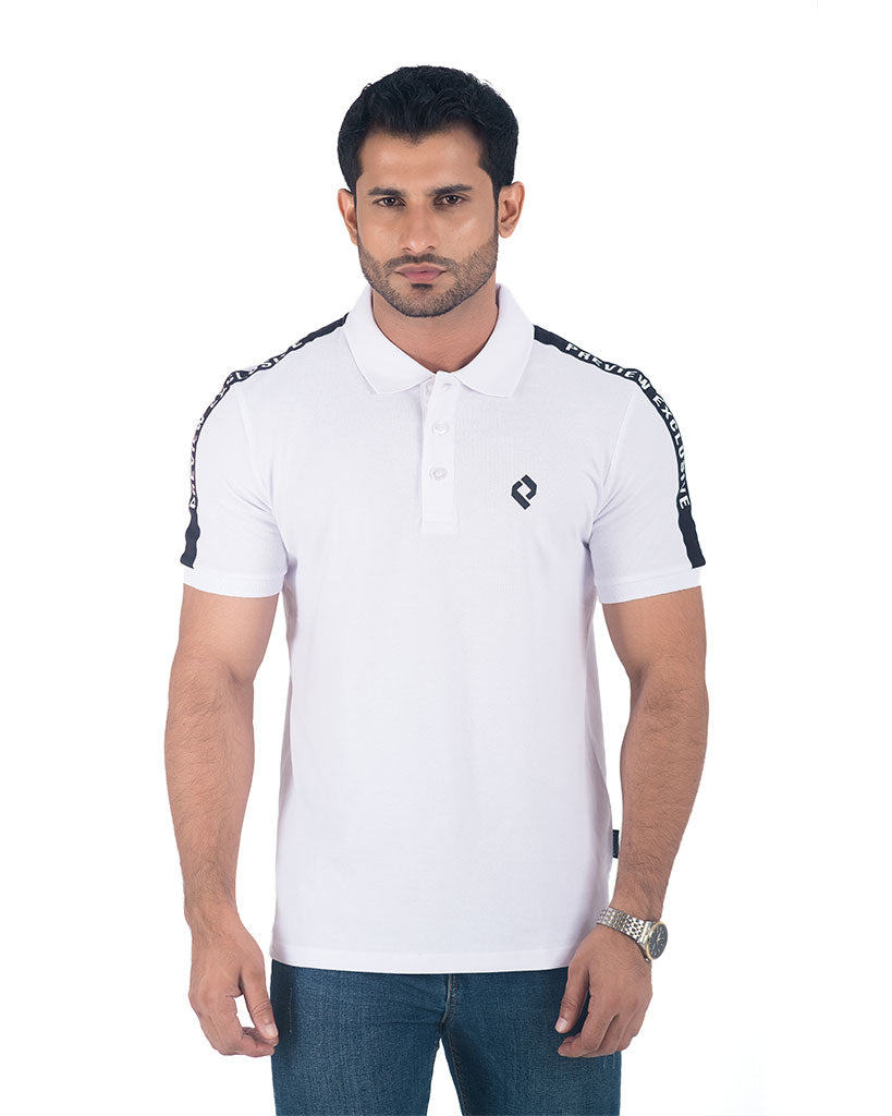 Preview Exclusive Double PK Cotton Polo - White