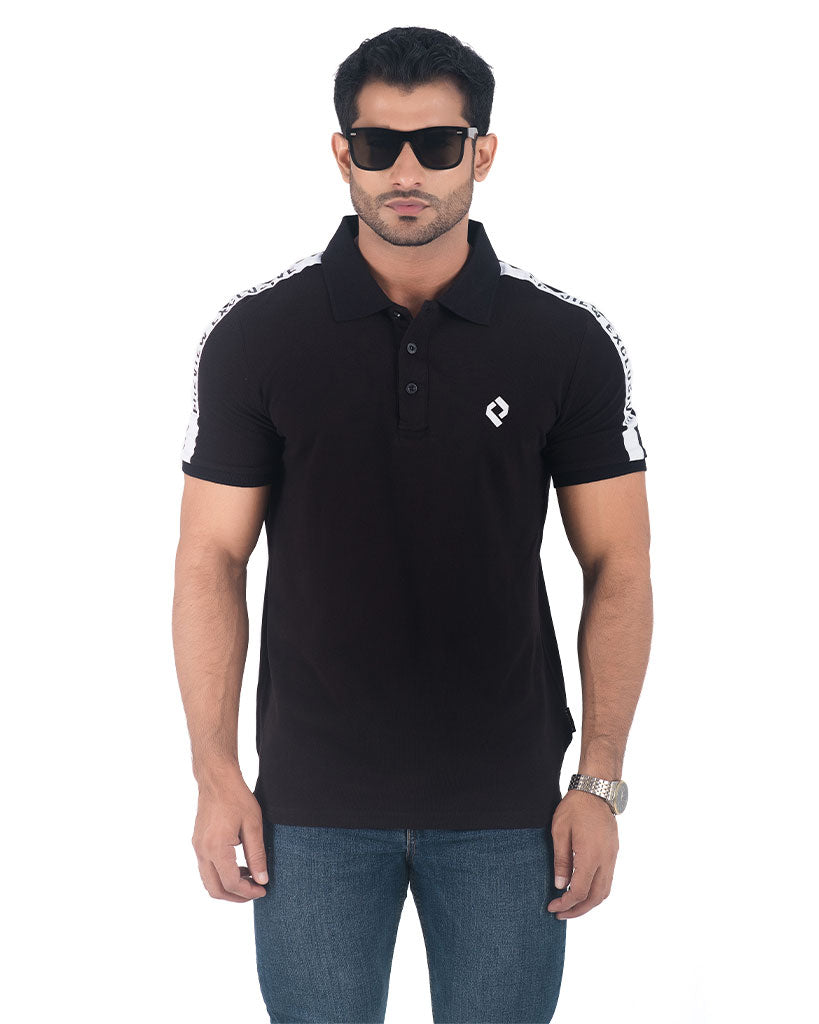 Preview Exclusive Double PK Cotton Polo - Black