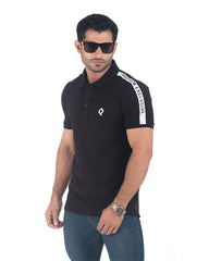 Preview Exclusive Double PK Cotton Polo - Black