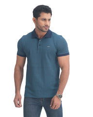 Unified Mens Polo Shirt - Aqua Crest