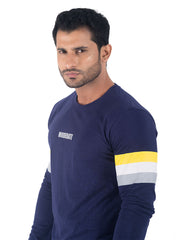Moderate Full Sleeve T-shirt - Navy