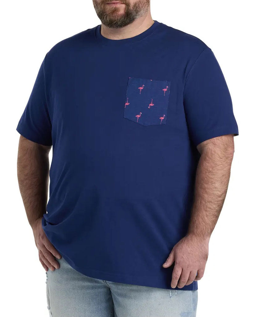 Preview Plus Paisley Print Pocket T-Shirt