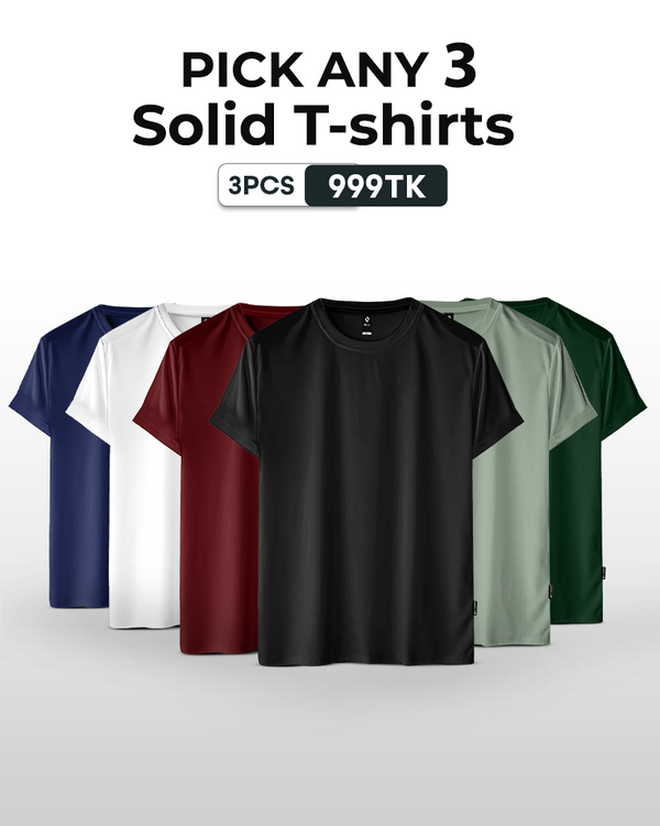 Mens Premium Solid T-Shirt – Combo